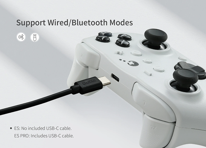 Support Wired/Bluetooth Modes